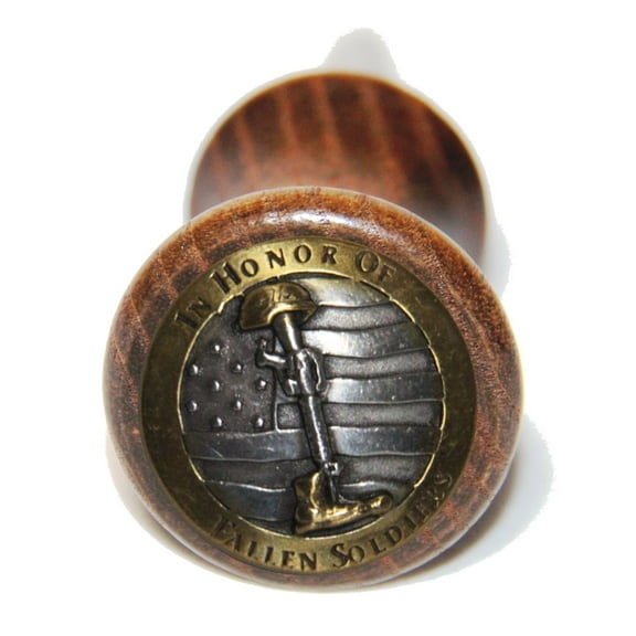 Custom Fallen Soldiers wine bottle stopper