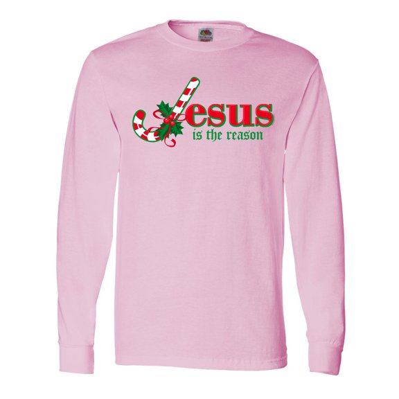 Inktastic Candy Cane Jesus Long Sleeve T-Shirt