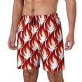 thumbnail image 2 of Fotbe Fire Symbols Men’s Swim Trunks Quick Dry Swim Shorts Board Shorts with Mesh Lining-Medium, 2 of 9