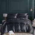 thumbnail image 4 of Yuarrent Funda de edredón Dido, funda de edredón de seda Artificial, funda de almohada para dormir con cremallera, juego de cama Juegos de cama negro Triángulo Yuarrent HA003632-01, 4 of 6
