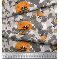 thumbnail image 2 of Soimoi Poly Georgette Fabric Cartoon & Camouflage Print Fabric by the Yard 42 Inch Wide, 2 of 3