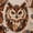 A, variant on Layered Fabric Owl Wall Art DIY Kit,Beautiful Results,Animal Textile Craft Kit with Pre-Cut Pattern Pieces,Handmade Quilted Patchwork Hanging Decor Set(Autumn Woodland Owl)
