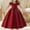 Red, variant on NAISIBABY Girls Princess Dress, Big Bow Birthday Dress Kids Wedding Party Elegant Dress Pink 5-7T