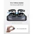 thumbnail image 5 of Cord Organizer Spring Clip Holder - [1 Small Clip Hold 3 Cords] Desk Cable Management Clip Holder, Adhesive Phone Charger Wire Keeper for Desk Nightstand Office Car, Desk Accessories, 3Pcs, 5 of 13