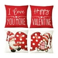 thumbnail image 2 of Costeam 4PC Valentine's Day Love Printed Pillow Set, Girlfriend Gift, Soft Sofa Bedside Home Cushions, 2 of 6