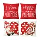 thumbnail image 2 of Decoraciones para San Valentín, adornos para San Valentín, regalos para San Valentín, 4 piezas de cojines para el día de San Valentín para novias, juego de cojines con impresión para el hogar, cojín p, 2 of 6