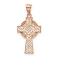 thumbnail image 3 of Finest Gold 14K Rose Gold Celtic Cross Pendant, 3 of 3