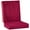 Burgundy, variant on Sherpa Covered Gel Cushion for Back and Seat, Crafted with Soft Memory Foam, Home Improvement - Navy Blue Design, Cushion Measures 35 3/8" Wide x 15 3/4" Long x 3 1/2" High