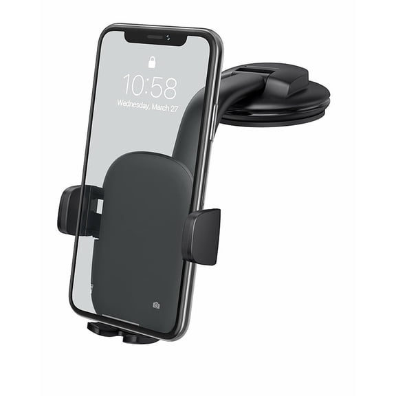 Car Phone Mount - 360° Rotatable Dashboard Holder for Phones & GPS Devices