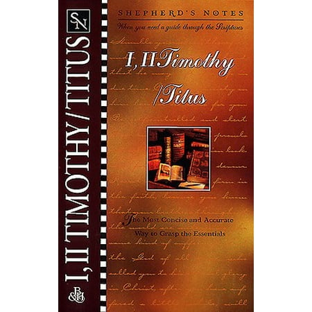Shepherds Notes 1 2 Timothytitus - 