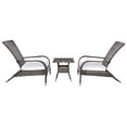 thumbnail image 3 of SAFAVIEH Edna Outdoor Patio 3 Piece Lounge Set, Grey Brown/White, 3 of 10
