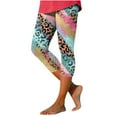 thumbnail image 2 of Capris for Women Loose Summer Print Full Length Pants Lightweight Capri Leggings Plus Size, 2 of 5
