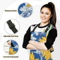 thumbnail image 2 of 5 Pcs Kitchen Set Heat Resistant Oven Mitts and Non-Slip Pot Holders with Adjustable Cooking Apron Hand Paint Sunflowers, 2 of 6