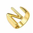 thumbnail image 1 of CUITING Fashion Adjustable Initial Alphabet Letter A-Z Ring Finger Rings Women Jewellery-Silver C, 1 of 9