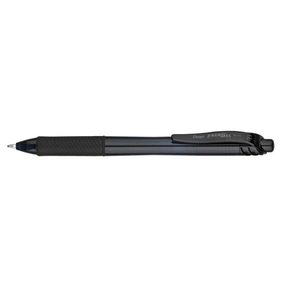 Pentel EnerGel-X Retractable Liquid Gel Pen, (1.0mm) Metal Tip, Bold Line, Black Ink