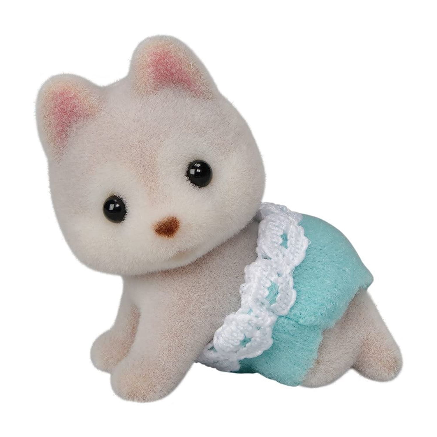 Calico Critters Husky Twins, Set of 2 Collectible Doll Figures with Vehicle Accessory C33