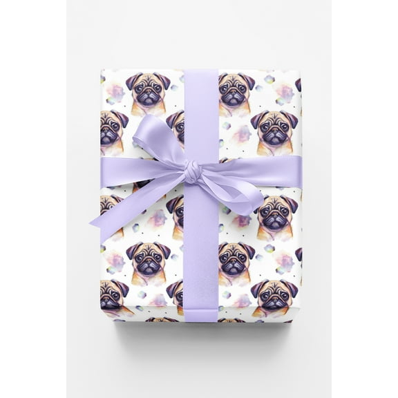 London Penny Premium Wrapping Paper - Pugs  Hugs