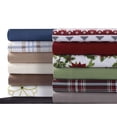 thumbnail image 2 of MARWAH CORPORATION Cotton Flannel Extra Deep Pocket Bed Sheet Set with Oversize Flat Sheet Deep Red Queen Flannel Plaid, Motif Traditional, Casual, 2 of 5