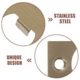 thumbnail image 4 of OUNONA 4 Pcs Stainless Steel Deadbolt Strike Plate Golden Enhanced Security Features, 4 of 8