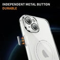 thumbnail image 6 of Dteck Trasparent Case for iPhone 15,Magnetic TPU Case Compatible with Mag Safe Shockproof Anti Yellowing Anti Slip Clear PC Cover for iPhone 15,Clear, 6 of 8