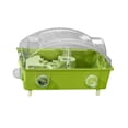 thumbnail image 4 of Almencla Hamster Cage Exercise Playing House with Water Bottle Portable Small Animal Cage Green, 4 of 8
