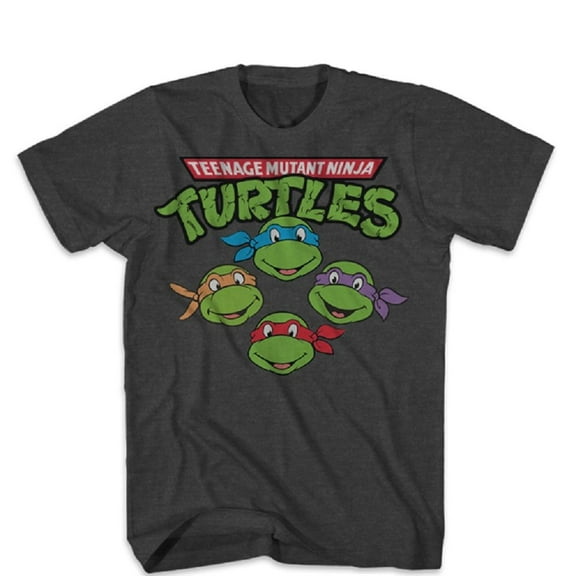 Teenage Mutant Ninja Turtles The Four Heads Licensed Adult T-Shirt M
