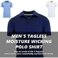 Galaxy by Harvic Men's Dry Fit MoistureWicking Polo Shirt