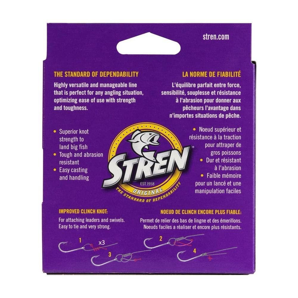 (2 pack) Stren Original® Monofilament Fishing Line, Clear/Blue Fluorescent, 6 lb Test Strength, 330 yd