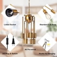 thumbnail image 2 of Senhu Plug-in Sputnik Chandeliers Gold, 8 Lights Modern Sputnik Lighting Fixture with Adjustable Height for Dining Room, Living Room, Kitchen, Bedroom and Hallway, 2 of 8