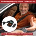 thumbnail image 2 of M3NA2C31243300 Keyless Entry Remote Key Fob for Ford Edge Explorer 2016-2017 for Ford Fusion 2013-2016 902MHz Replacement Car Control Key Kit DIY Tool 5 Buttons Black, 2 of 6