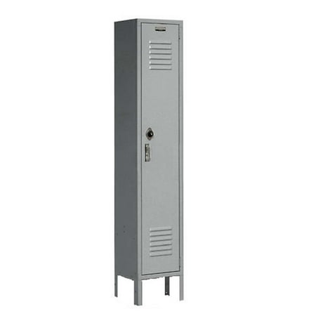 Single Tier Locker, 12x15x60 1 Door, RTA, Gray, Lot of