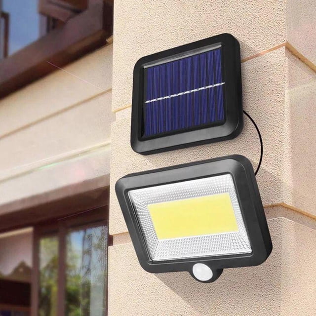 Lámpara de Seguridad shamjiam con sensor de movimiento Luz de pared solar 100 COB