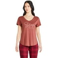 thumbnail image 1 of George Women's V-Neckline Sleep Tee, 1 of 6