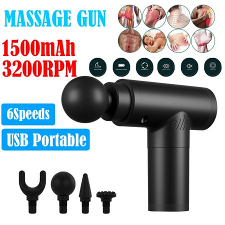 6 Speed Massage Gun Percussion Massager Deep Tissue Muscle Vibrating Relaxing