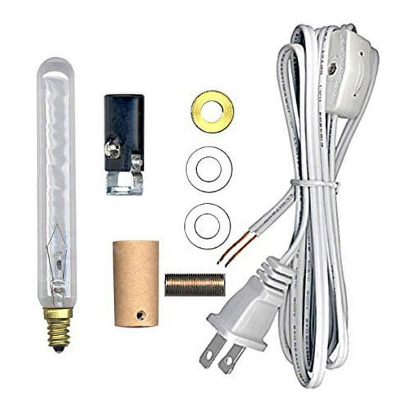 National Artcraft® Lighting Kit with Candelabra Size Socket - Contains All Necessary Parts for Creative Illumination Projects (Pkg/2)