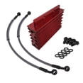 thumbnail image 1 of Kit de Radiador de aceite de aluminio Sunnimix para motocicleta Monkey 125cc 140cc rojo, 1 of 6