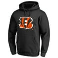 thumbnail image 2 of Men's Black Cincinnati Bengals Splatter Logo Pullover Hoodie, 2 of 4