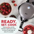 thumbnail image 3 of Dash Flip Belgian Waffle Maker – 1” Thick Waffle Mold, Nonstick Waffle Iron with Quick Heat-Up, Surface - Rotating Belgian Waffle Maker for Kids and Families, Just Add Batter, Black, 3 of 5