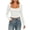 White, variant on tarylea Womens Tops Long Sleeve Square Neck Fitted Crop Tops Casual Fall Comfy Solid Color Trendy Cite T-Shirts