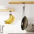 thumbnail image 6 of Foldable Adhesive Banana Hook with Magnet for Counter,SpaceSaving Stainless Steel Banana Hanger for Kitchen Counter Organization,banana hanger,A,1PC, 6 of 9