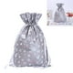thumbnail image 3 of Injueey Bolsa de dulces de Navidad con cordón para galletas, aperitivos, bolsa de embalaje, regalo de fiesta impreso de Navidad, decoraciones Kits de decoración para fiestas Plata mediana, 3 of 6