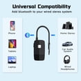 thumbnail image 4 of iDIGMALL Receptor Bluetooth 5.4 avanzado para estéreo doméstico, adaptador de audio inalámbrico para altavoz con cable, transmisión de música estéreo para coche con conector RCA de 3,5 mm, 20 horas de, 4 of 5