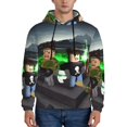 thumbnail image 1 of Rocae Roblox pour Hommes, Chandail à Capuche Décontracté à Manches Longues pour Hommes, Chandail Confortable pour Usage Quotidien et Activités Extérieures-3TG, 1 of 7