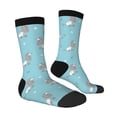 thumbnail image 4 of Yiaed Cute Poodle Dog Print Great elasticity Crew Socks Sports socks for Men and Women, 4 of 5
