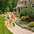 thumbnail image 2 of Yayeee Garden Flag 12" x 18" Double Sided Outdoor Yard Lawn Holiday Decorations, Green Retro Autumn Leaves, 2 of 6