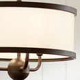 thumbnail image 2 of 3 Light Convertible Chandelier In Homestead Style-13.25 Inches Tall And 15.5 Inches Wide-Textured Black Finish    -Traditional Installation Kichler, 2 of 8