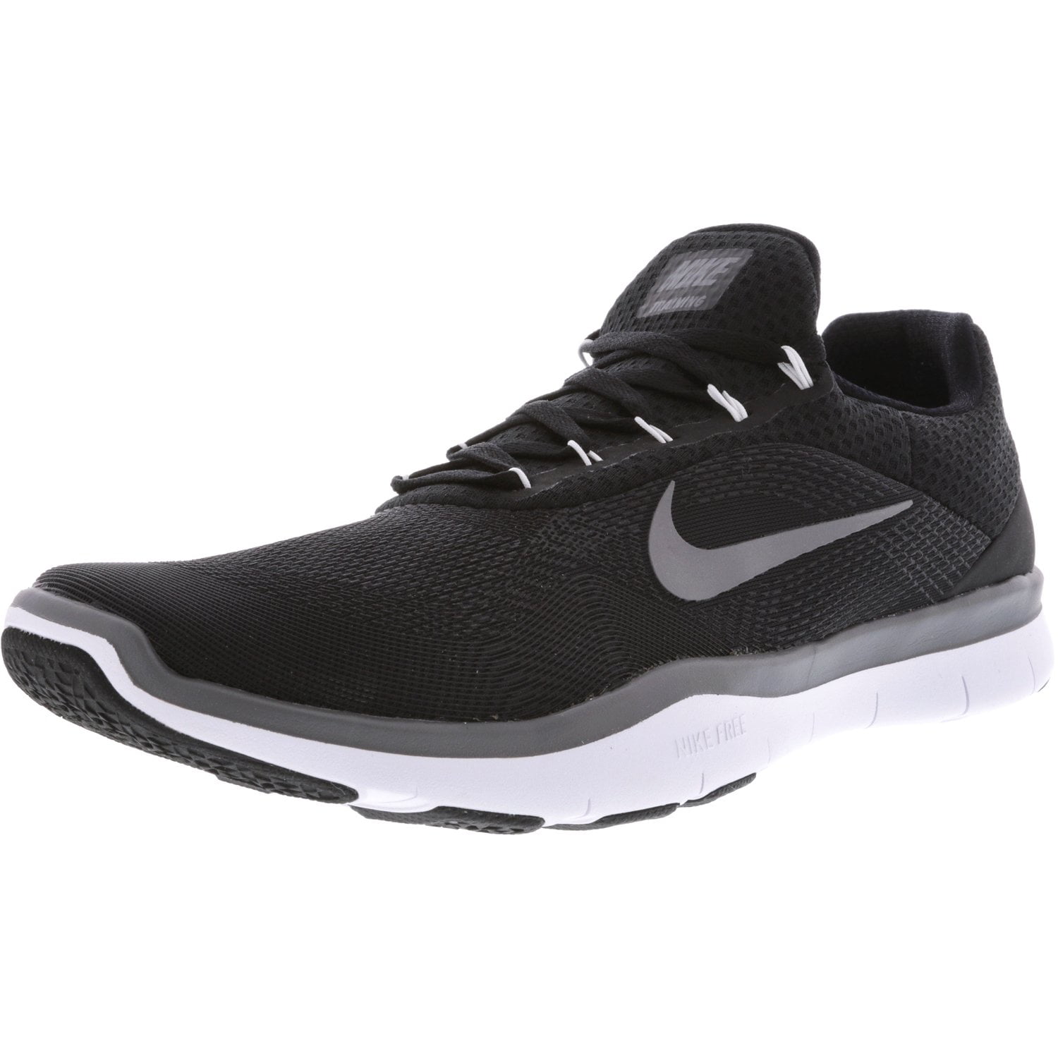 Dark Grey-White Ankle-High Running Shoe 