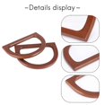 thumbnail image 5 of 4PCS D-Shaped Wooden Purse Handles, Wood Replacement Handles for DIY Bag Purse Handbags Totes Clutch, 5 of 5