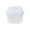 White, variant on Denture Cup, Retainer Case, Cute Night Mouth Guard Box Holder, Storage Soak Container with Strainer basket for Travel Cleaning, 1 Pack