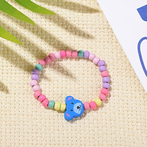 6 Pulseras De La Amistad Con Cuentas De Colores Para Niños Y Niñas